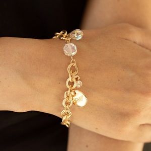 Lovable Luster - Gold Charm Bracelet